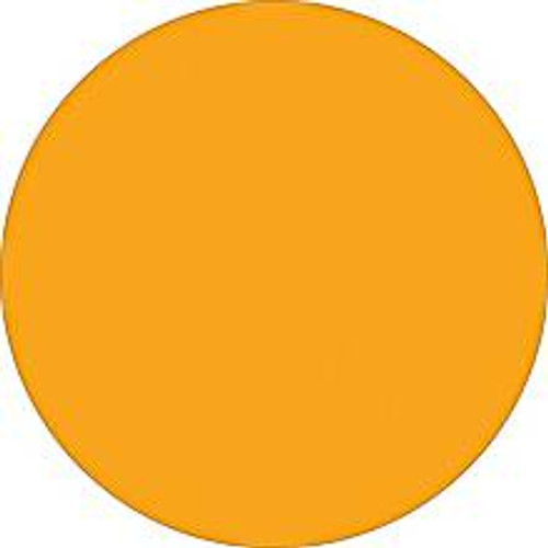 Fluorescent Orange Inventory Label - Round Inventory Stickers