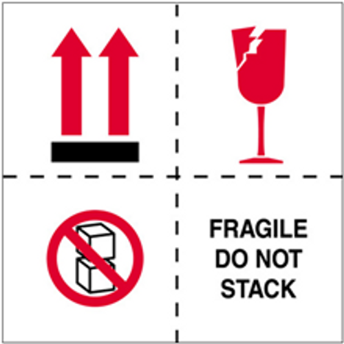 "Fragile - Do Not Stack" International Safe-Handling Labels