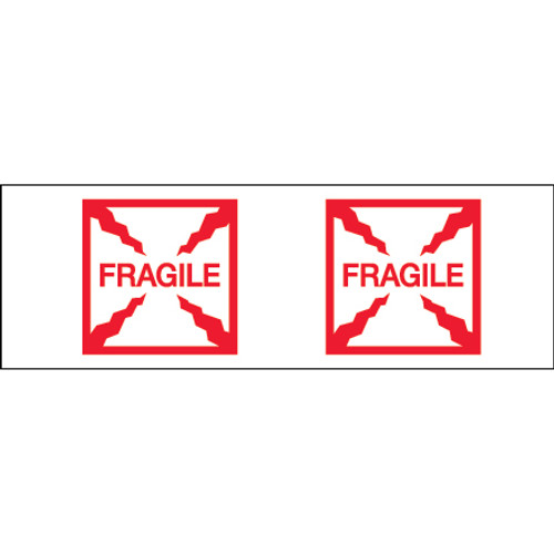 Pre-Printed Carton Sealing Tape "Fragile - Box"