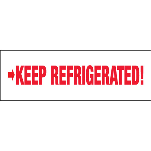 "Keep Refrigerated" Pre-Printed Carton Sealing Tape 