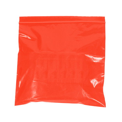 6" x 9" - 2 Mil Red Reclosable Poly Bags