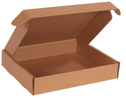 11 3/4" x 10 3/4" x 2 1/4" (200#/ECT-32-B) Kraft Deluxe Literature Corrugated Cardboard Mailers