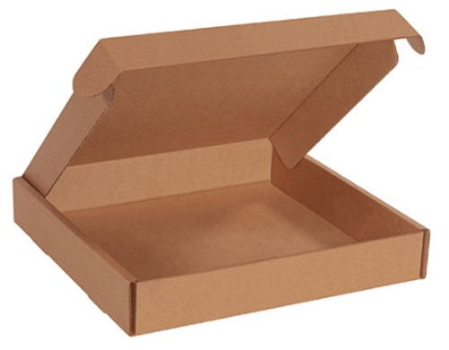 16" x 16" x 2 3/4" (200#/ECT-32-B) Kraft Deluxe Literature Corrugated Cardboard Mailers