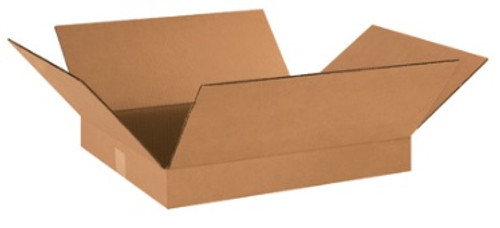 18" x 16" x 2" (ECT-32) Flat Kraft Corrugated Cardboard Shipping Boxes