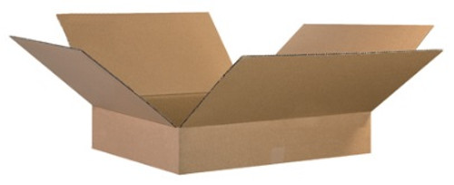 26" x 17" x 5" (ECT-32) Flat Kraft Corrugated Cardboard Shipping Boxes