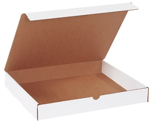 15" x 12" x 2" (200#/ECT-32-B) White Literature Corrugated Cardboard Mailers