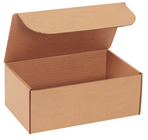 10" x 6" x 4" (200#/ECT-32-B) Kraft Literature Corrugated Cardboard Mailers