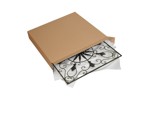 36 x 6 x 36" (275#/ECT-44) Kraft Corrugated Cardboard Side Loading Shipping Boxes, Picture Frame Boxes