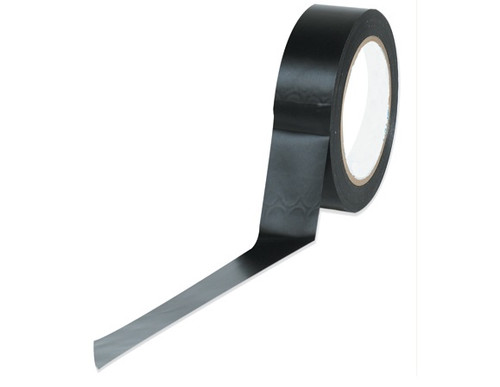 1" Black Heavy Duty Solid Vinyl Safety Tape