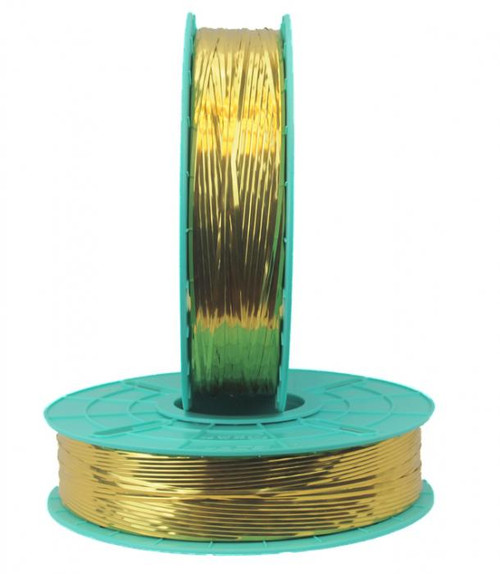 Plastic/Plastic Metallic Gold Decorative Twist Tie Ribbon for Hand-Held Twist Tie Machine