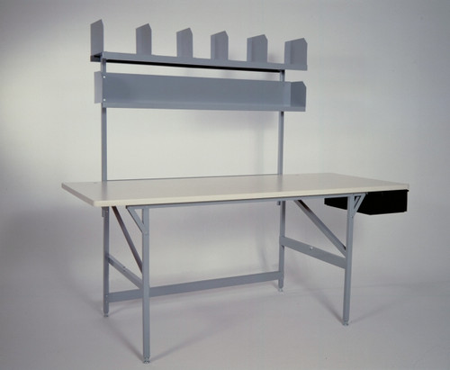 Includes two storage shelves and parts drawer