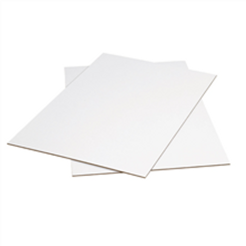 42" x 48" (ECT-32) White Corrugated Cardboard Sheets