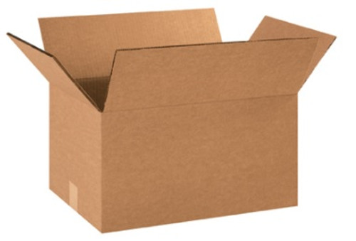 14" x 12" x 10" (DW/ECT-48) Heavy-Duty Double Wall Kraft Corrugated Cardboard Shipping Boxes