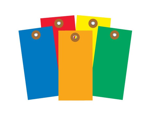 5 3/4" x 2 7/8" Colored Tyvek® Shipping Inventory Tags are Tough Durable / Tear, Chemical, Moisture and Mildew Resistant.