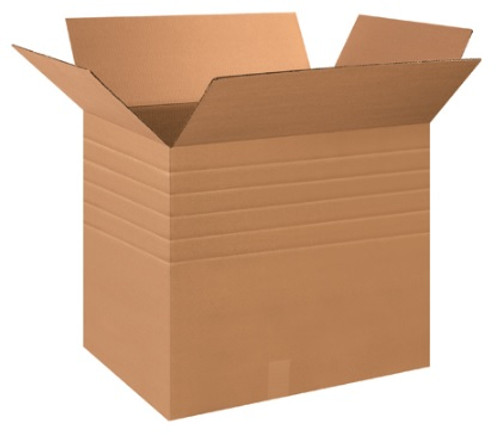 28" x 20" x 24" (ECT-32) Multi-Depth Kraft Corrugated Cardboard Shipping Boxes