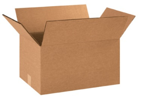 16" x 12" x 8" (DW/ECT-48) Heavy-Duty Double Wall Kraft Corrugated Cardboard Shipping Boxes