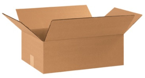 17 1/4" x 11 1/4" x 5" (ECT-32) Flat Kraft Corrugated Cardboard Shipping Boxes