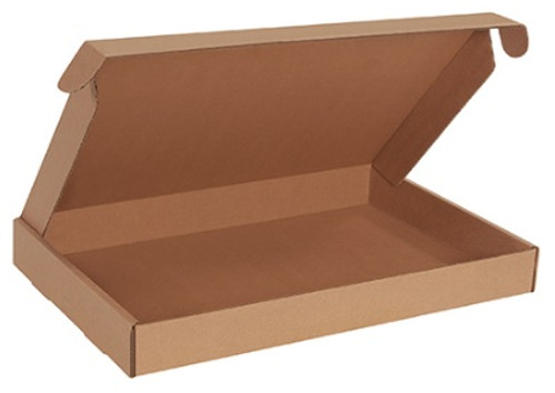 17 1/8" x 11 1/8" x 2" (200#/ECT-32-B) Kraft Deluxe Literature Corrugated Cardboard Mailers