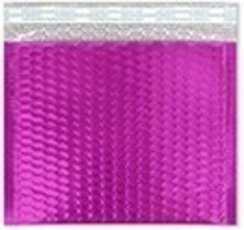 Magenta Pink Metallic Glamour Bubble Mailers 11" x 9"