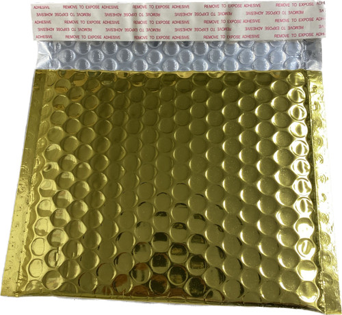 Gold Metallic Glamour Bubble Mailers - Blingvelopes 7" x 5.75" #CD2 