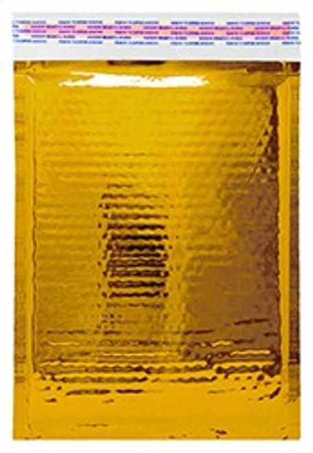 Gold Metallic Glamour Bubble Mailers 