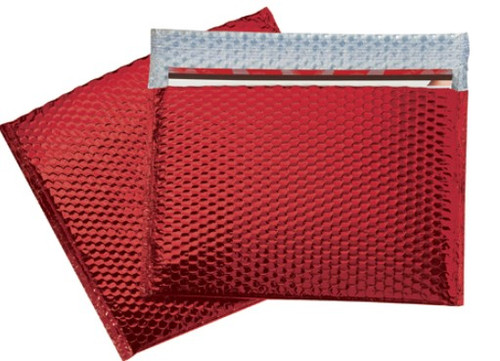 Red Metallic Glamour Bubble Mailers - Blingvelopes 12.75" x 10.5" #PORT Red Metallic Glamour Bubble Mailers - Blingvelopes 12.75" x 10.5" #PORT