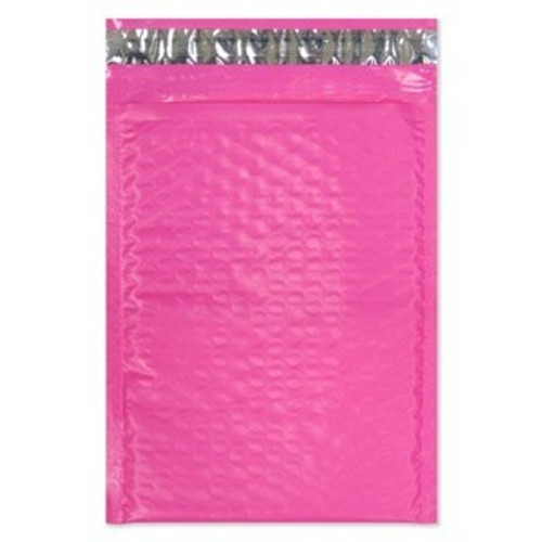 #5  Pink Poly Bubble Mailers with Peel and Seal Self Seal Closure