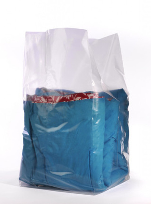 12"X12"x24" Clear Gusseted Poly Bags 2 mil