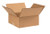 9" x 9" x 4" (ECT-32) Flat Kraft Corrugated Cardboard Shipping Boxes