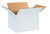 12" x 10" x 8" (ECT-32) White Kraft Corrugated Cardboard Shipping Boxes