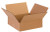 13" x 13" x 4" (ECT-32) Flat Kraft Corrugated Cardboard Shipping Boxes