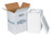 8" x 6" x 12" Insulated Shipping Kits. EPS Foam Container with Lid & 200#/ECT-32 White Corrugated Cardboard Carton.