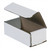 6" x 3" x 2" (ECT-32-B) White Corrugated Mailers