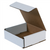 6" x 6" x 2" (ECT-32-B) White Corrugated Cardboard Mailers