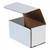 7" x 4" x 4" (ECT-32-B) White Corrugated Cardboard Mailers