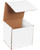 7" x 7" x 7" (ECT-32-B) White Corrugated Cardboard Mailers