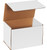 9" x 6" x 6" (ECT-32-B) White Corrugated Cardboard Mailers