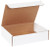 11 1/8" x 8 3/4" x 3" (200#/ECT-32-B) White Literature Corrugated Cardboard Mailers