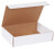 12 1/8" x 9 1/4" x 3" (200#/ECT-32-B) White Literature Corrugated Cardboard Mailers