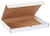 17 1/8" x 11 1/8" x 2" (200#/ECT-32-B) White Literature Corrugated Cardboard Mailers
