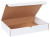 17 1/8" x 11 1/8" x 3" (200#/ECT-32-B) White Literature Corrugated Cardboard Mailers