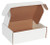 12 1/8" x 9 1/4" x 4" (200#/ECT-32-B) White Deluxe Literature Corrugated Cardboard Mailers