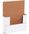 9 1/2" x 6 1/2" x 2" (200#/ECT-32-B) White Corrugated Cardboard Easy-Fold Mailers