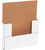 9 5/8" x 6 5/8" x 1 1/4" (200#/ECT-32-B) White Corrugated Cardboard Easy-Fold Mailers