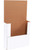 14" x 14" x 4" (200#/ECT-32-B) White Corrugated Cardboard Easy-Fold Mailers