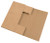 15" x 11 1/8" x 2" (200#/ECT-32-B) Kraft Corrugated Cardboard Easy-Fold Mailers