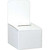 (200#/ECT-32 B Flute) Corrugated Cardboard White Ballot Box. 