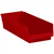17 7/8" x 6 5/8" x 4" Red  Plastic Shelf Bin Boxes
