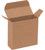 3 1/2" x 1 1/4" x 3 1/2" (Die-cut from .024 fibreboard.) Kraft Reverse Tuck Folding Cartons