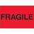 "Fragile" (Fluorescent Red) Shipping and Handling Labels